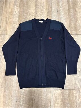 Vintage Canada Post Knit Cardigan